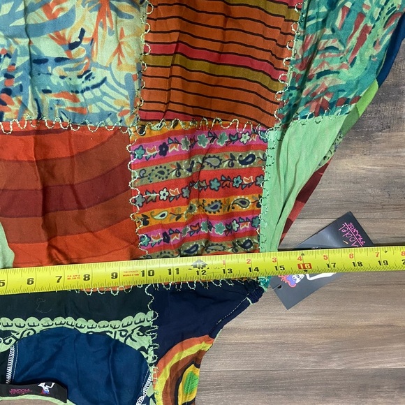 Colorful Patchwork Women’s Mini Dress - Picture 5 of 5